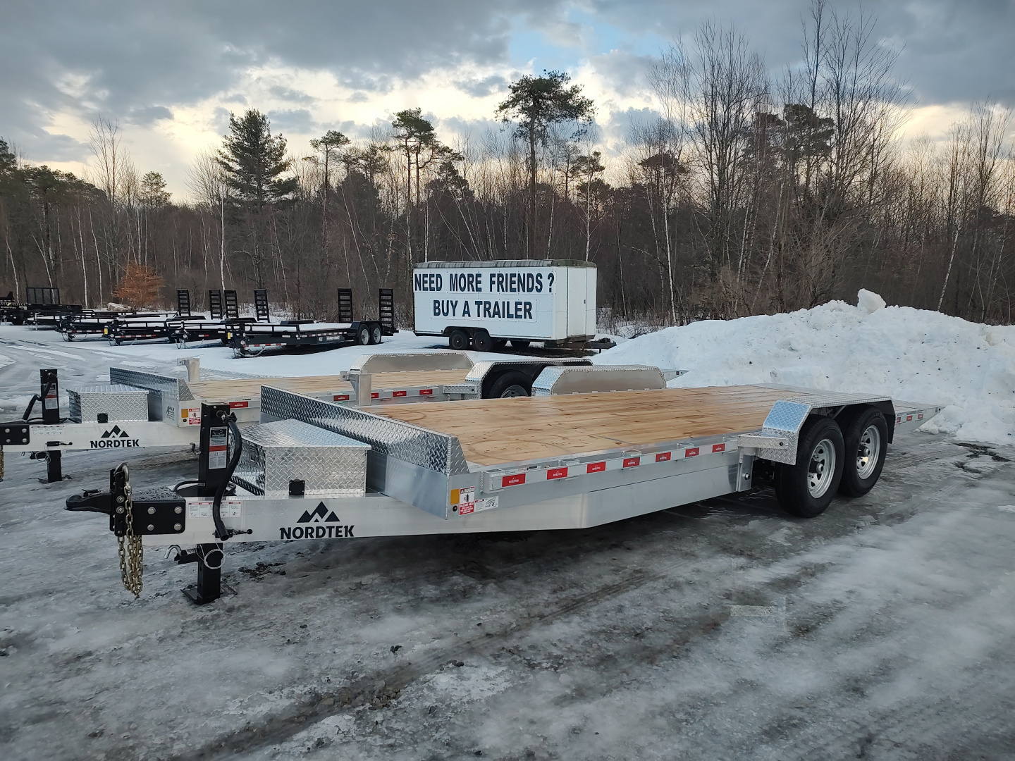 New 2026 Nordtek TD82X22-14K Power Tilt Equipment Trailer