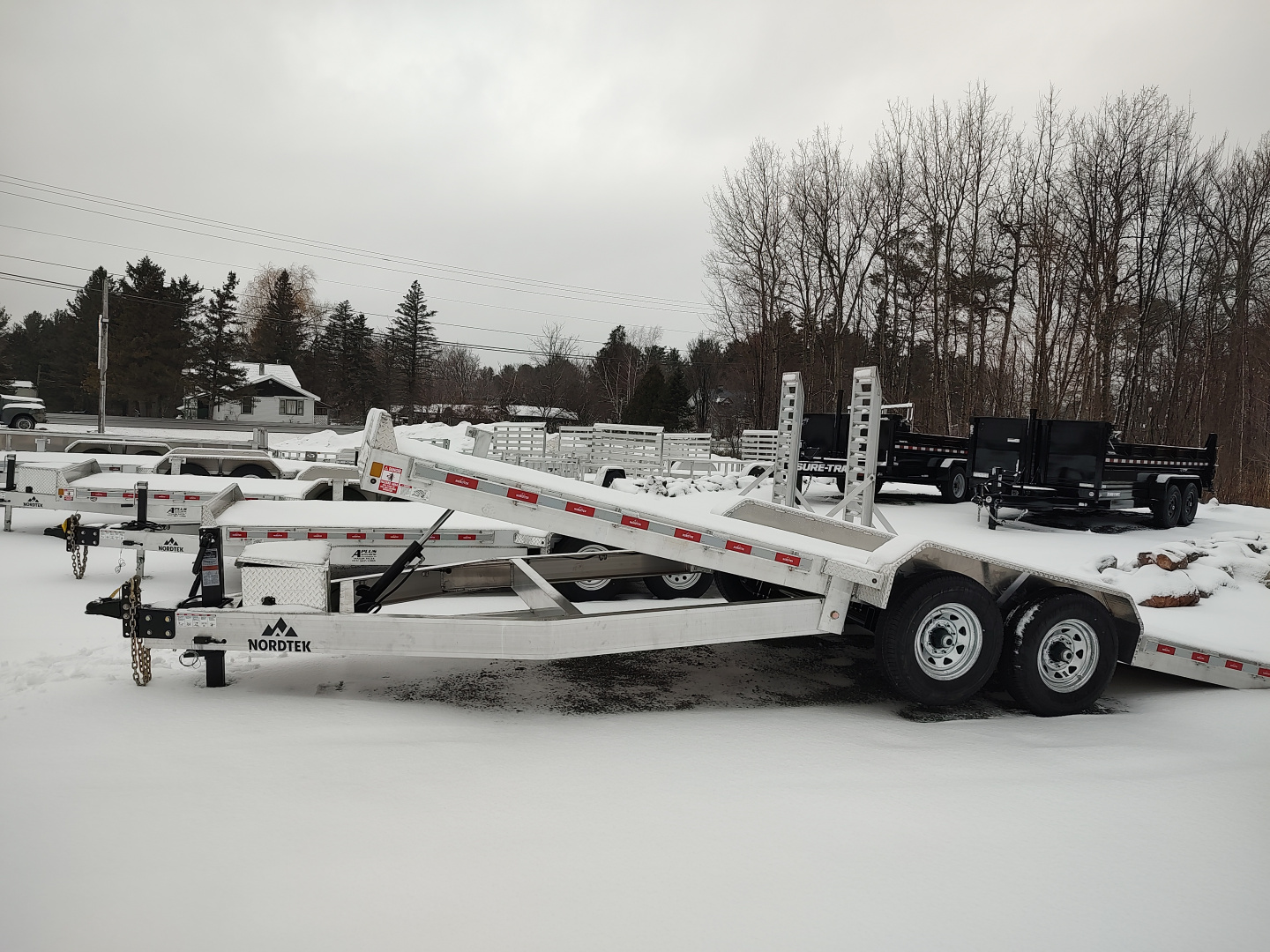 New 2026 Nordtek TD82X22-14K Power Tilt Equipment Trailer