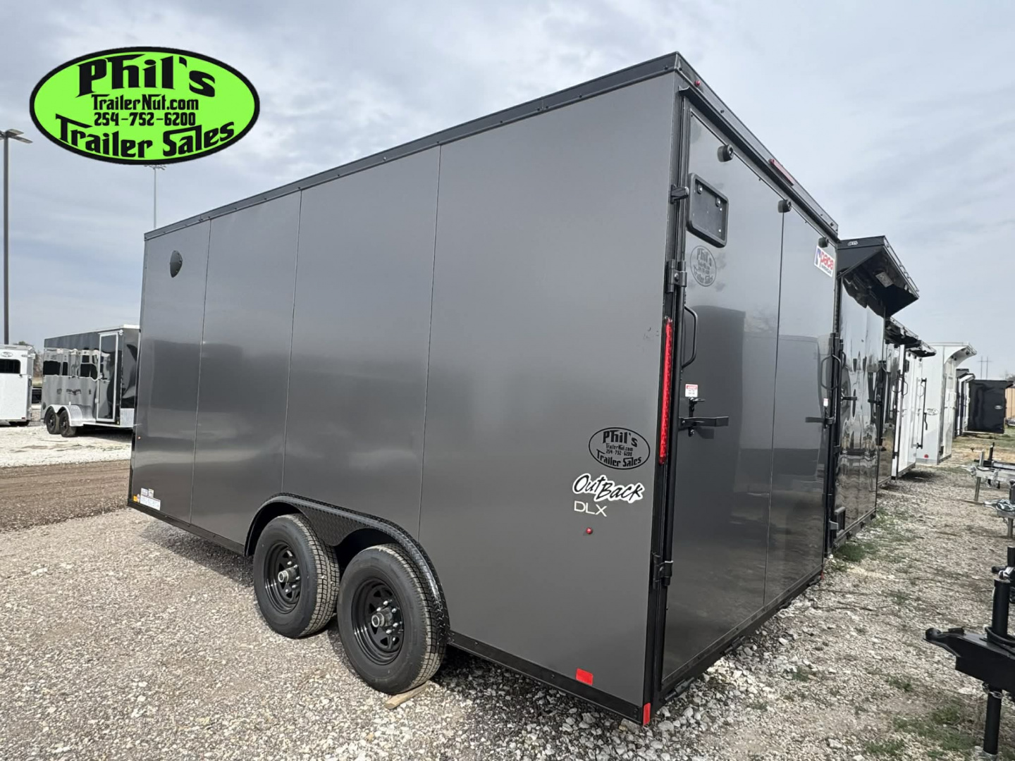 New Pace American 8.5X16 SCREWLESS EXTERIOR BLACKOUT Cargo / Enclosed Trailer