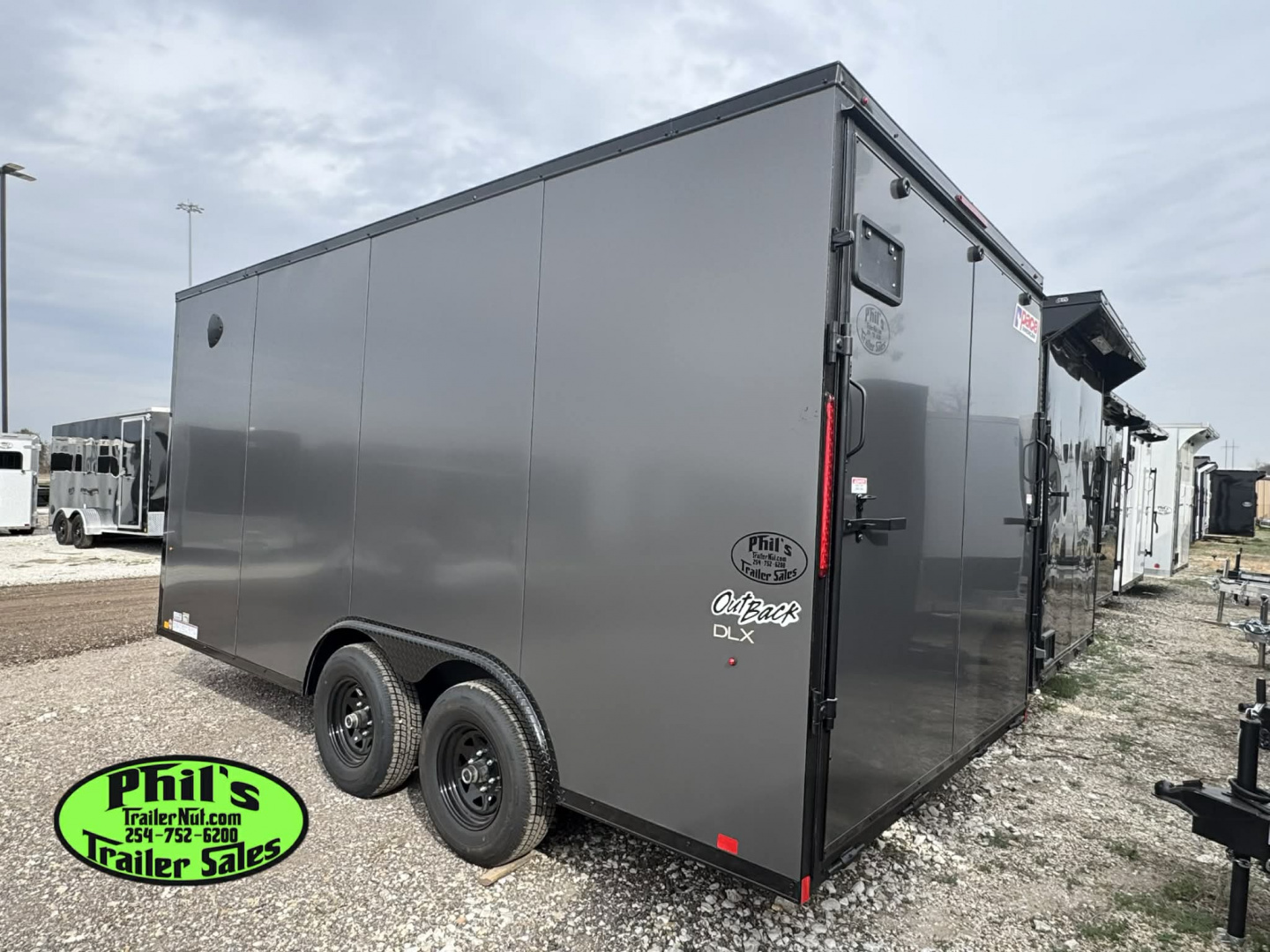 New Pace American 8.5X16 SCREWLESS EXTERIOR BLACKOUT Cargo / Enclosed Trailer