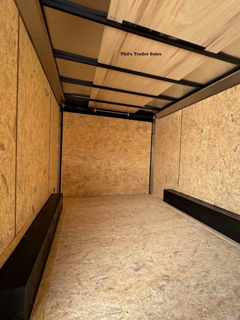 New Pace American 8.5X16 SCREWLESS EXTERIOR BLACKOUT Cargo / Enclosed Trailer