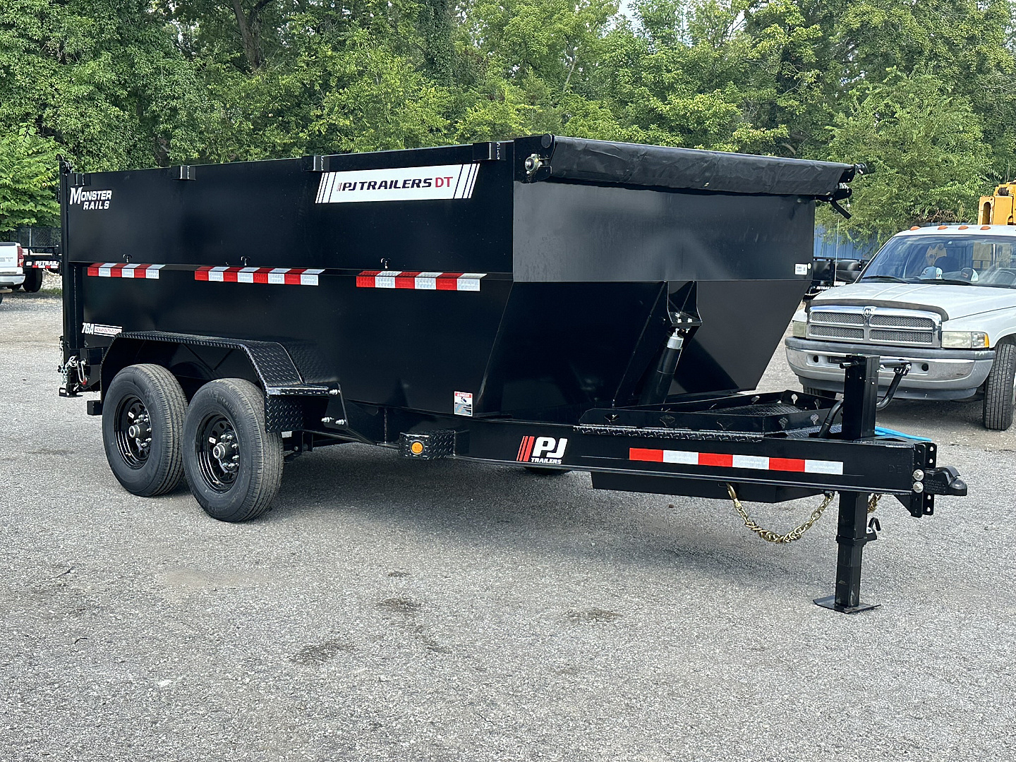 New 2026 PJ Trailers 83" x 14' Low-Pro High Side Telescopic (DT1) 14K GVWR Dump Trailer
