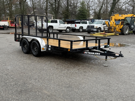 New 2026 PJ Trailers 83  x 14' Tandem Axle Channel (UL) Utility Trailer