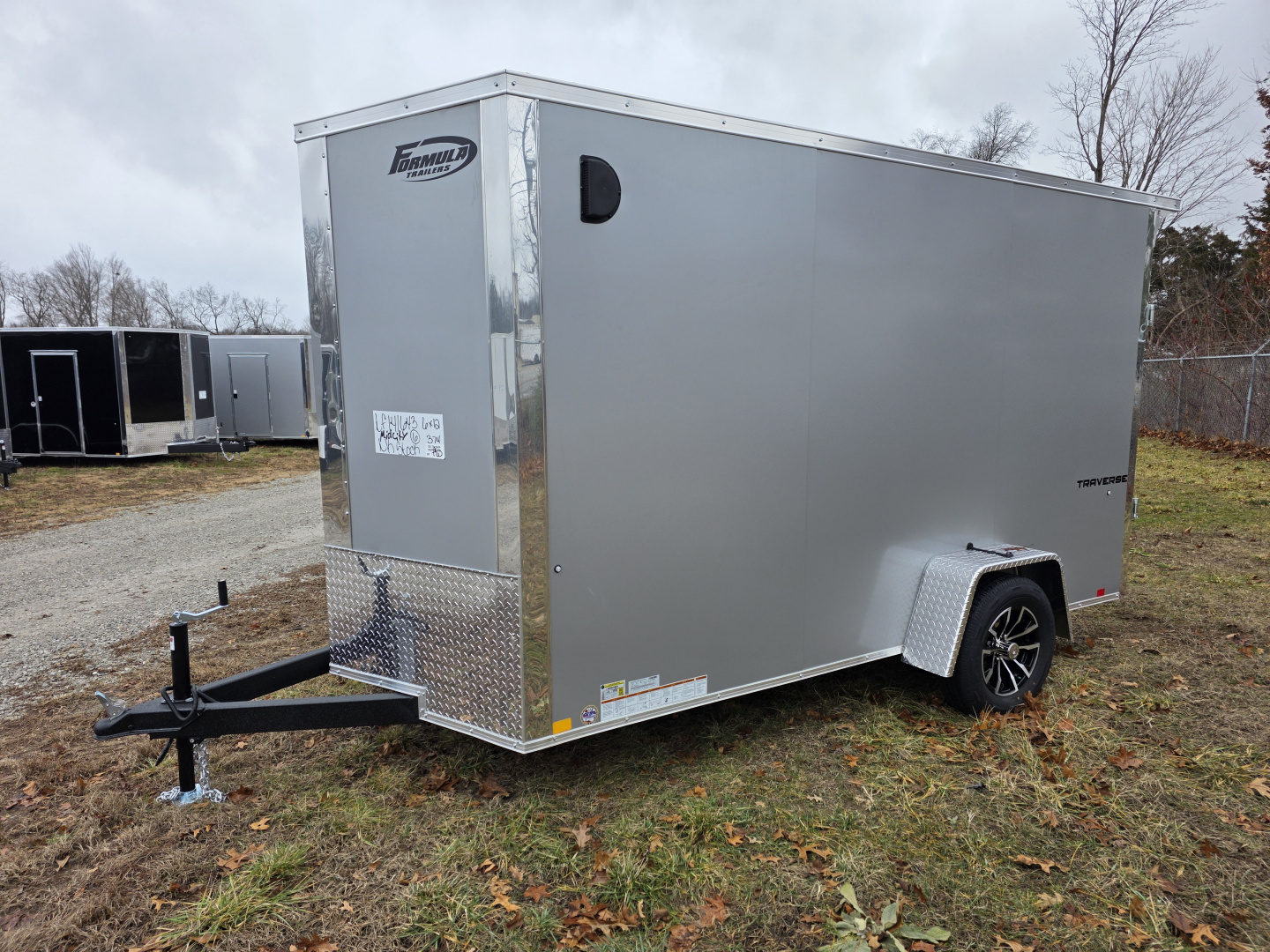New 2026 Formula Trailers 6x12 6'6 INSIDE 080 SCREWLESS EXTERIOR ramp door DRINGS ALUMINUM WHEELS Cargo / Enclosed Trailer