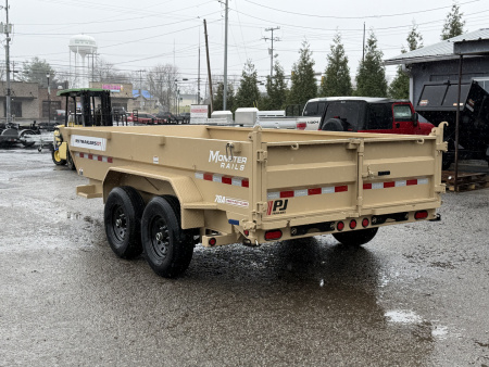 New 2026 PJ Trailers 83" x 14' Low-Pro Telescopic (DT1) 14K GVWR Dump Trailer