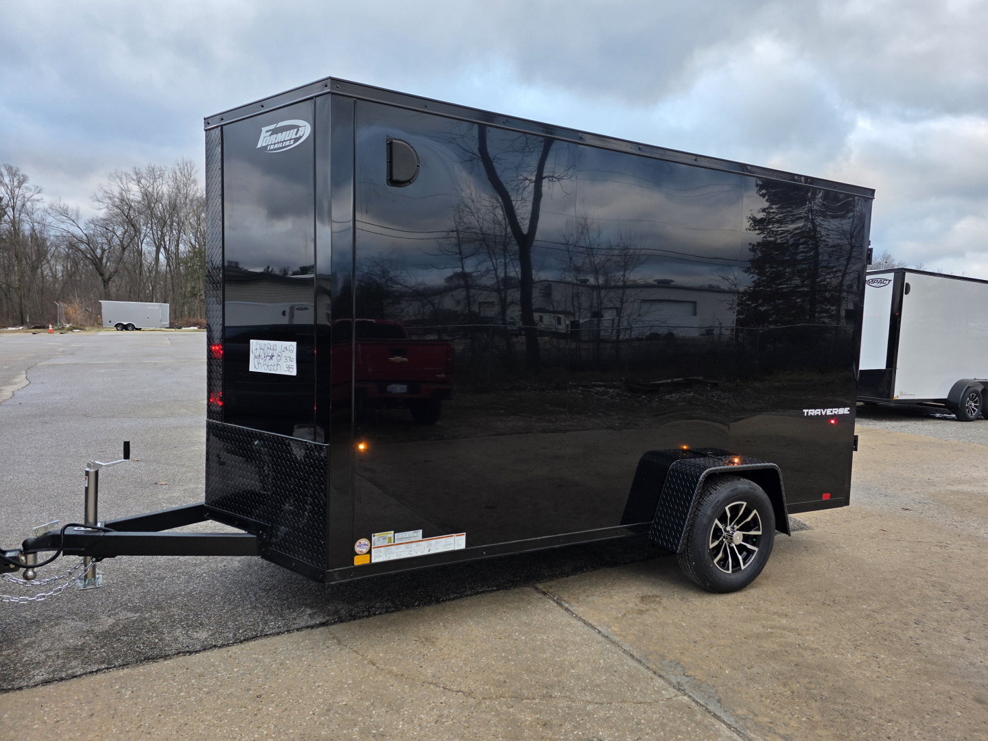 New 2026 Formula Trailers 6x12 6'6 INSIDE 080 SCREWLESS EXTERIOR ramp door DRINGS ALUMINUM WHEELS Cargo / Enclosed Trailer