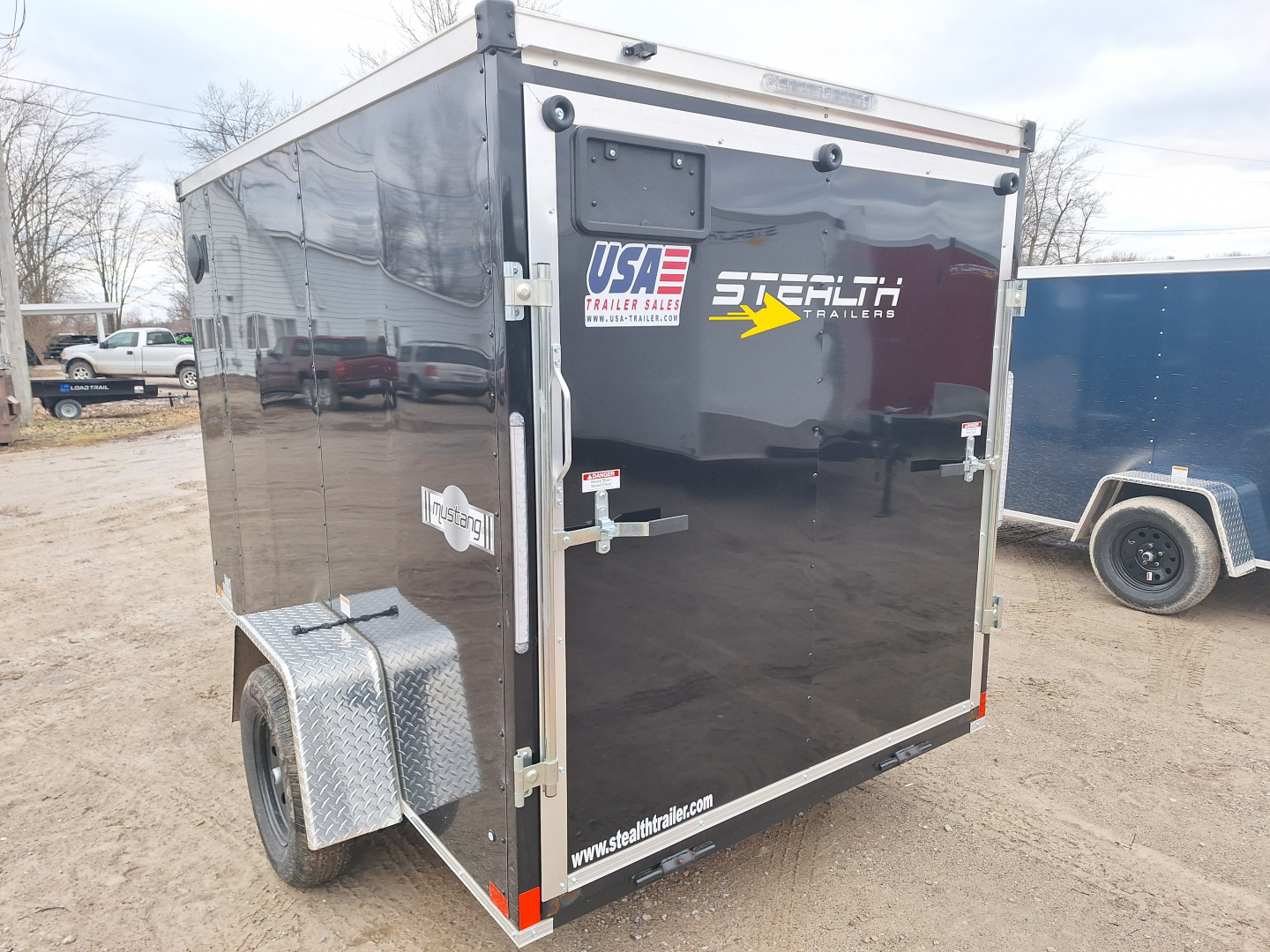 New 2026 6 x 10 Stealth Enclosed Trailer with Ramp Door 6' Height