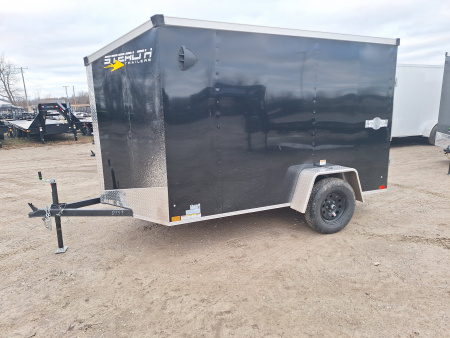 New 2026 6 x 10 Stealth Enclosed Trailer with Ramp Door 6' Height