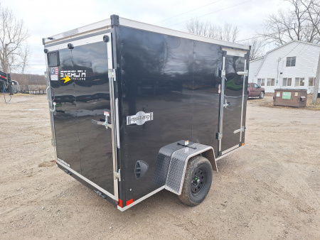 New 2026 6 x 10 Stealth Enclosed Trailer with Ramp Door 6' Height
