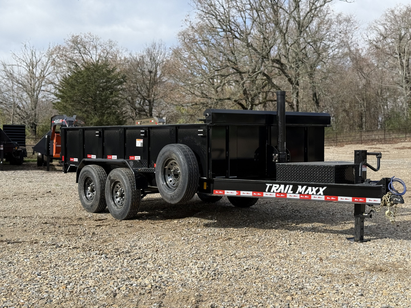 New 2025 Trail Maxx 83x14 TELESCOPIC 14K GVWR Dump Trailer