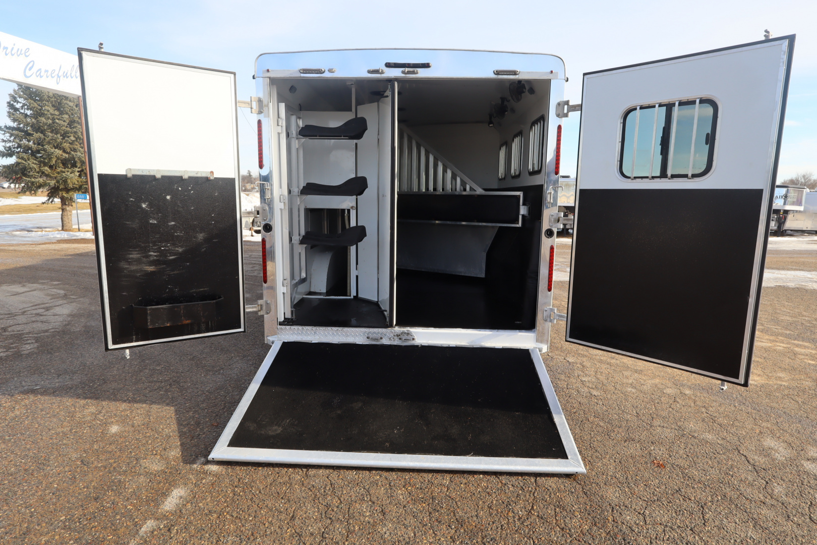 Used 2018 Bison Trailers Ranger Horse Trailer