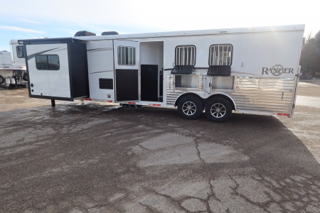 Used 2018 Bison Trailers Ranger Horse Trailer