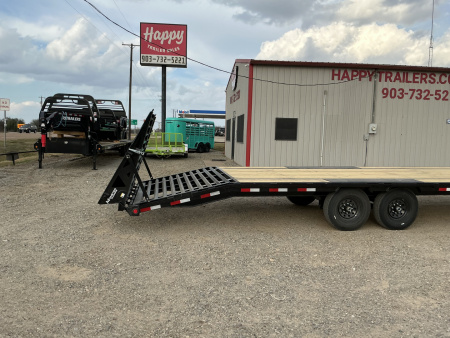 New 2026 PJ 102"x40' GN Low-Pro Flatbed w/ Singles - LS