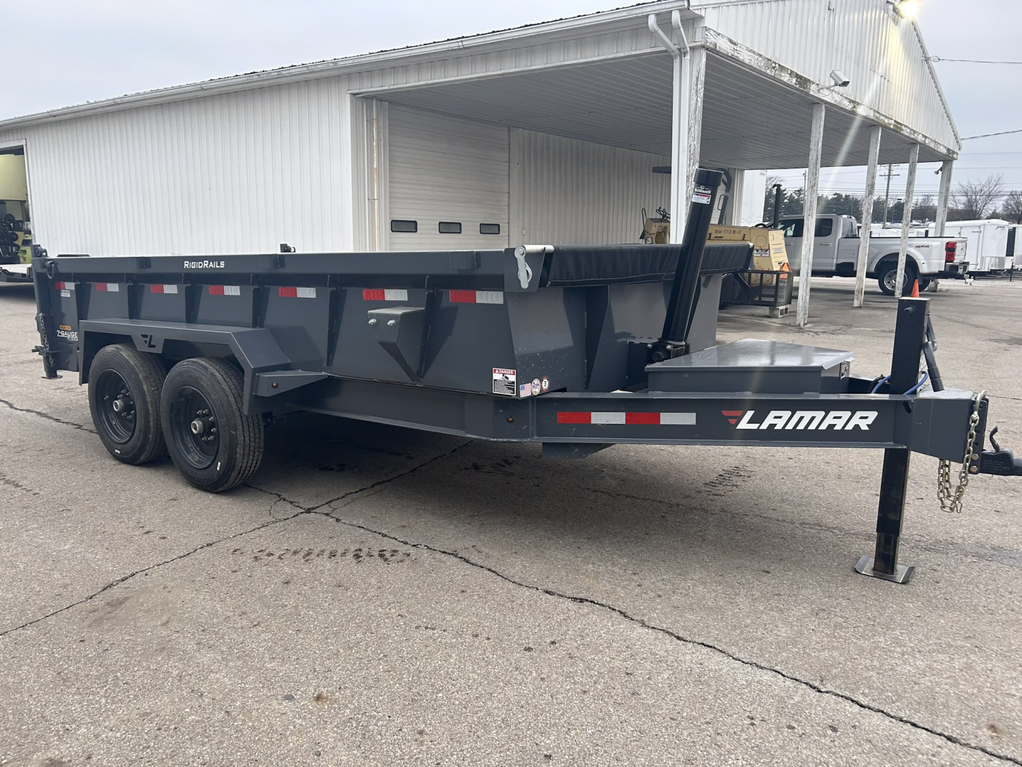 Used 2024 Lamar Trailers 7 X 14 FT DUMP TRAILER
