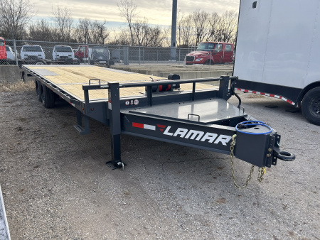 New 2026 Lamar Trailers 102 IN X 24 FT DECK OVER TILT TRAILER 16K GVWR