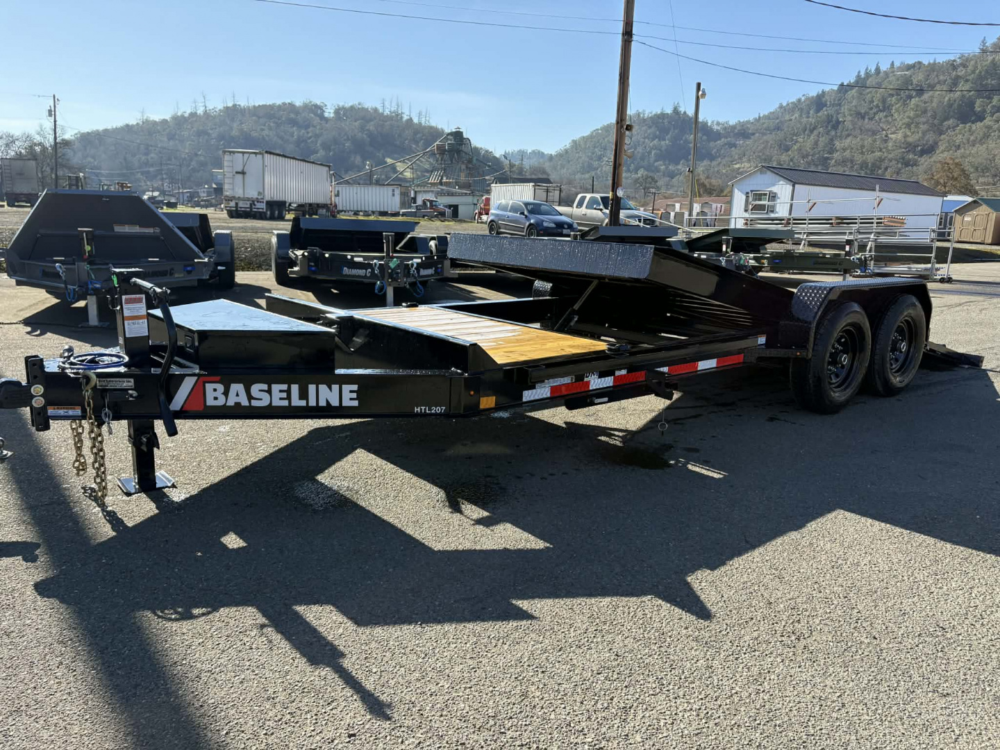 New SALE! SPLIT TILT 2025 HTL207 BASELINE Trailers 82" X 20' 14000 Equipment Trailer