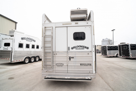 Used 2019 Bloomer 4 Horse Gooseneck Outlaw Living Quarters '19 Horse Trailer