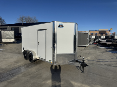 New 2026 R&M Manufacturing Charcoal 7x14 Cargo / Enclosed Trailer