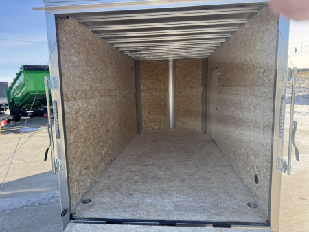 New 2026 R&M Manufacturing Charcoal 7x14 Cargo / Enclosed Trailer