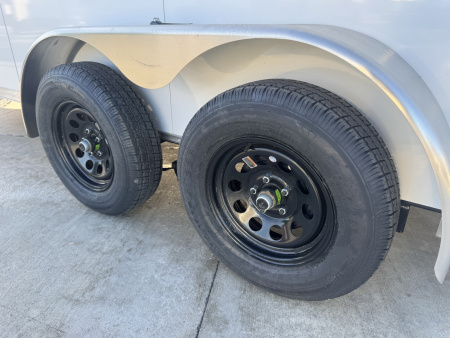 New 2026 R&M Manufacturing Charcoal 7x14 Cargo / Enclosed Trailer