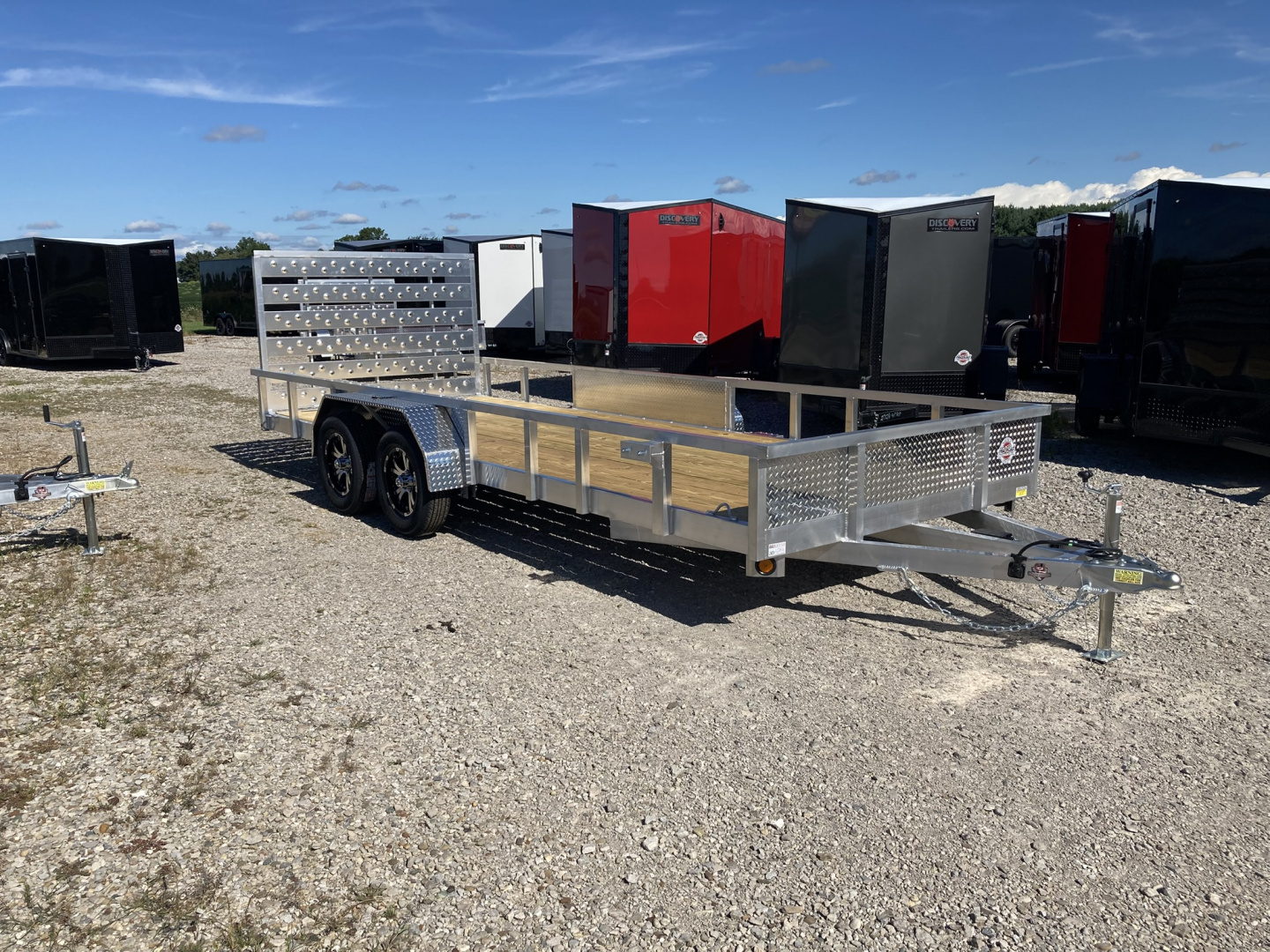 New 2026 QSA 80"x18' Aluminum UTV Trailer