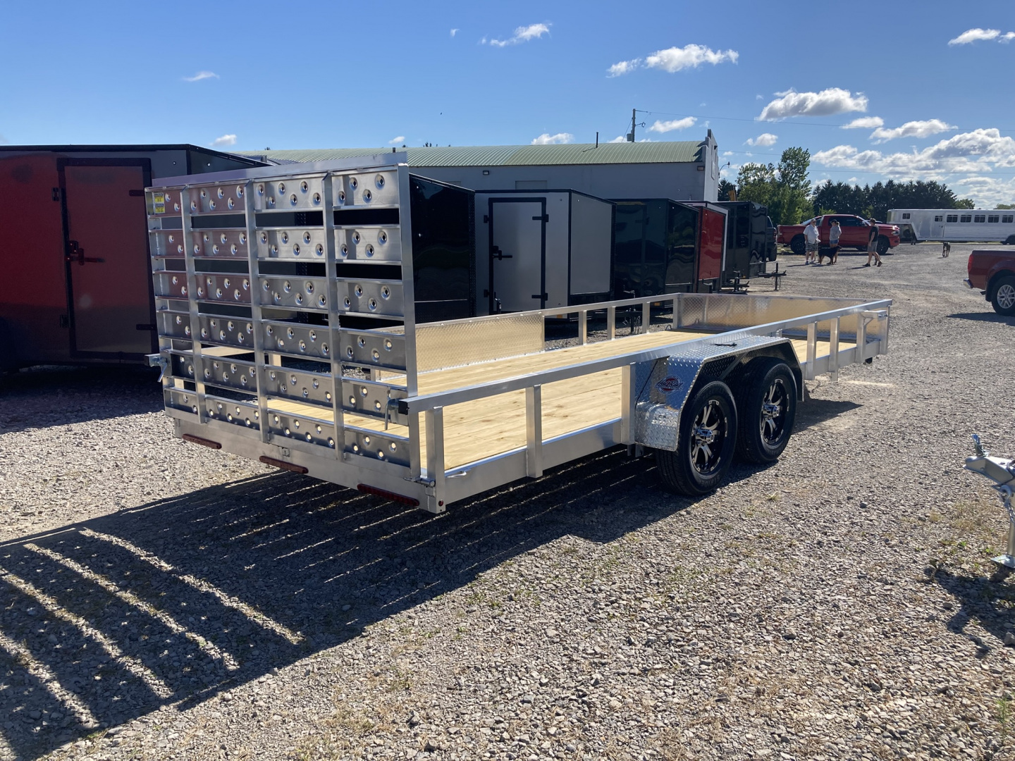 New 2026 QSA 80"x18' Aluminum UTV Trailer
