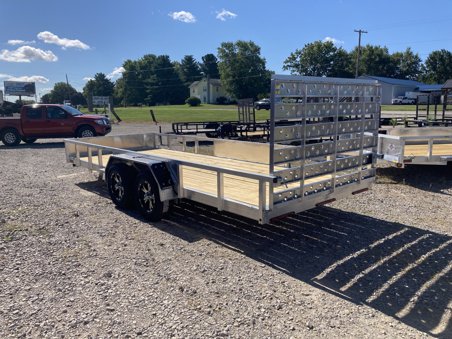 New 2026 QSA 80"x18' Aluminum UTV Trailer