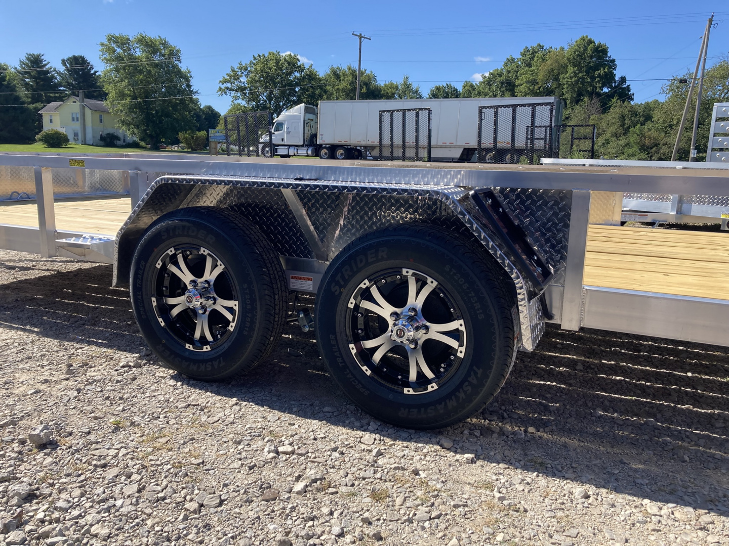 New 2026 QSA 80"x18' Aluminum UTV Trailer