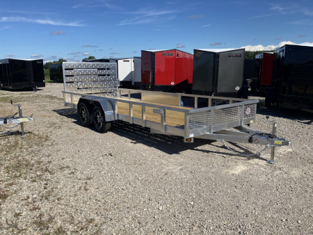 New 2026 QSA 80 x18' Aluminum UTV Trailer