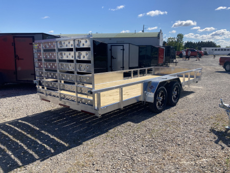 New 2026 QSA 80"x18' Aluminum UTV Trailer