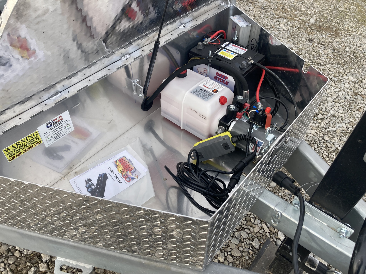 New 2026 QSA 7x14' Hybrid Aluminum Dump Trailer