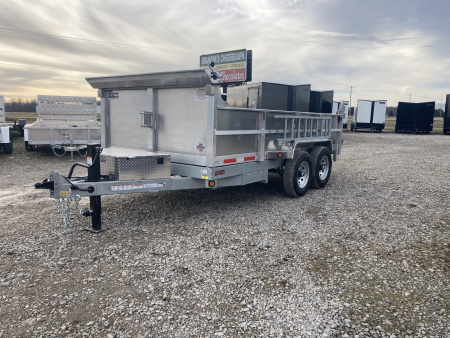 New 2026 QSA 7x14' Hybrid Aluminum Dump Trailer