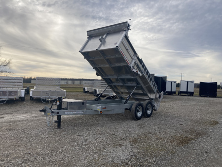 New 2026 QSA 7x14' Hybrid Aluminum Dump Trailer