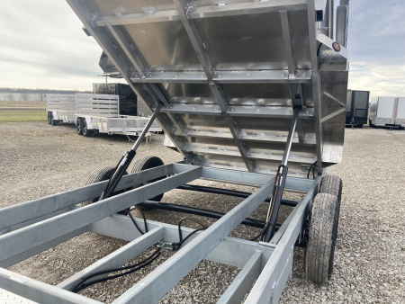 New 2026 QSA 7x14' Hybrid Aluminum Dump Trailer