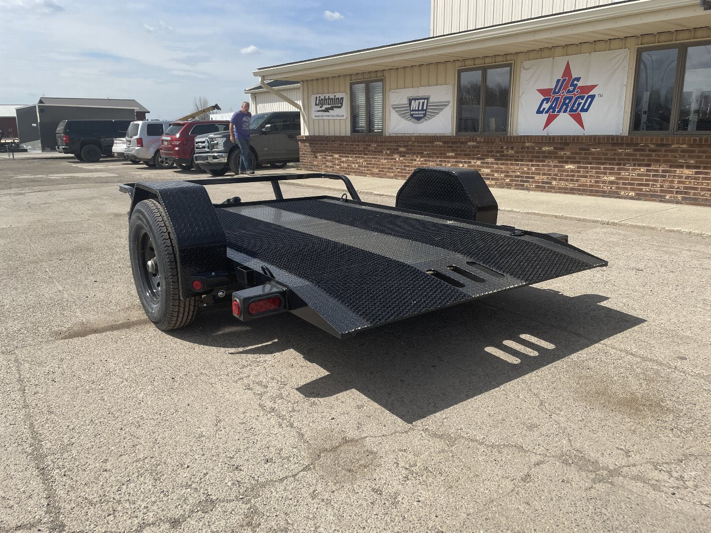 New 2026 Load Trail 77X10 Scissor Lift 7K Tilt Trailer