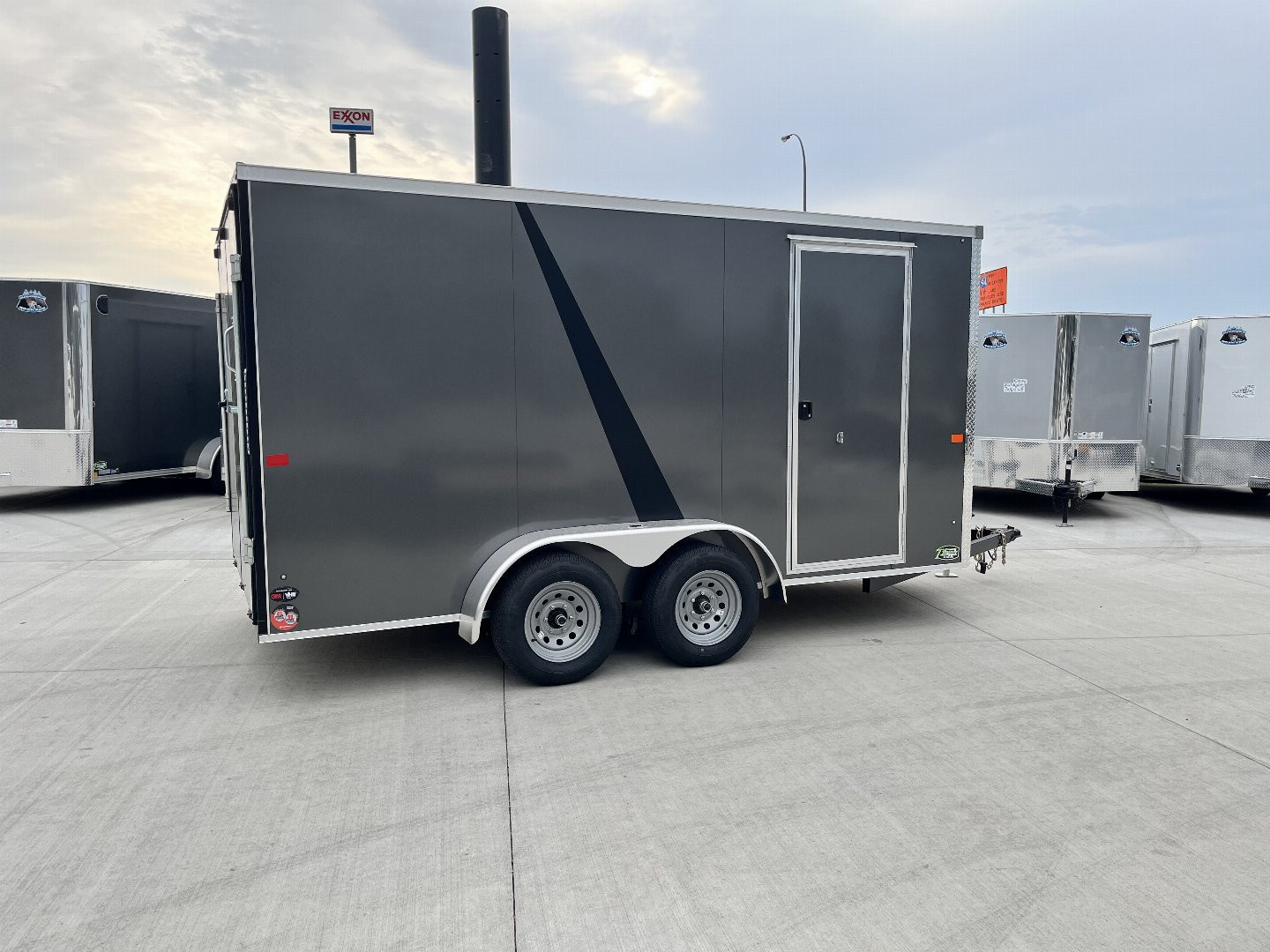 New NEW 2026 AERO 7x14 +2 V QUALITY Enclosed, Wood Interior, Rear Ramp Cargo Trailer