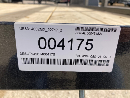 New 2026 Load Trail UT 83" x 14' Tandem Axle Utility (2" x 3" Angle Frame)