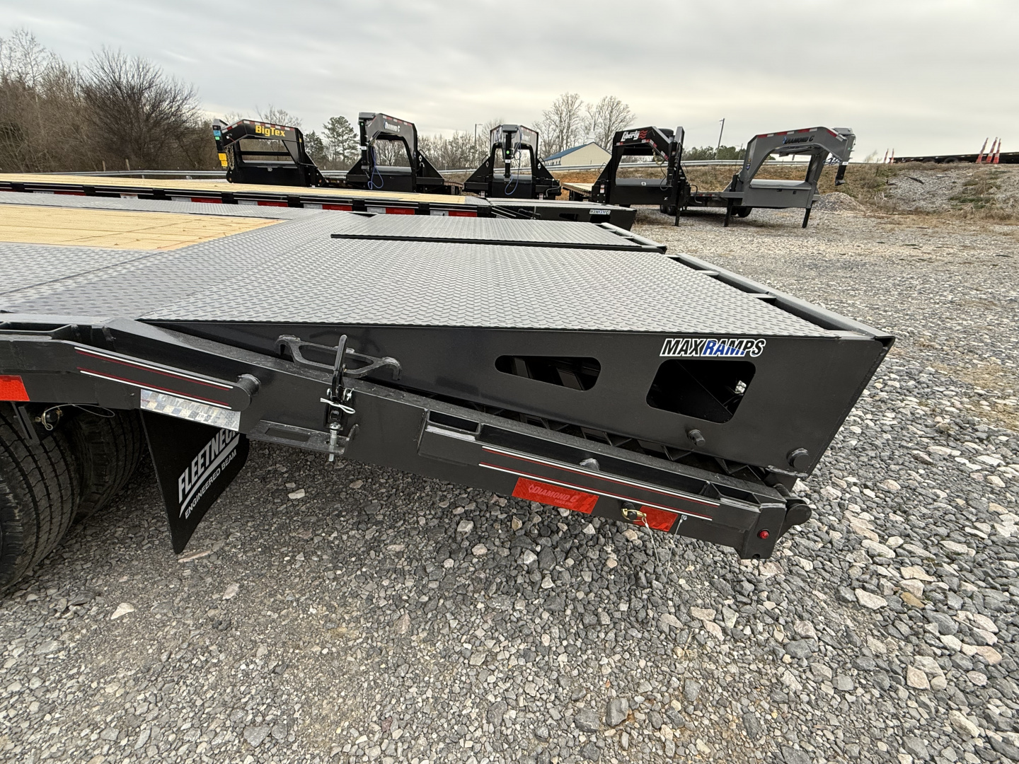 New 2026 Diamond C FMAX 210 20+5 Flatbed Trailer, MAX RAMPS, ALUMINUM OUTER WHEELS