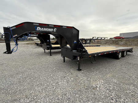 New 2026 Diamond C FMAX 210 20+5 Flatbed Trailer, MAX RAMPS, ALUMINUM OUTER WHEELS