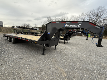 New 2026 Diamond C FMAX 210 20+5 Flatbed Trailer, MAX RAMPS, ALUMINUM OUTER WHEELS