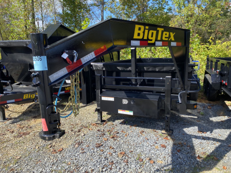 New 2026 Big Tex 14GT TELESCOPIC GOOSENECK DUMP TRAILER 83”X14 TARP RAMPS COMBO GATE