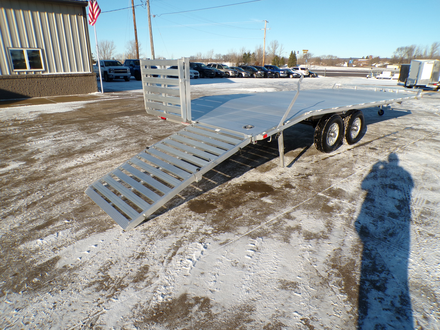 New 2027 Aluma 1022H-TA-BT Deckover Trailer