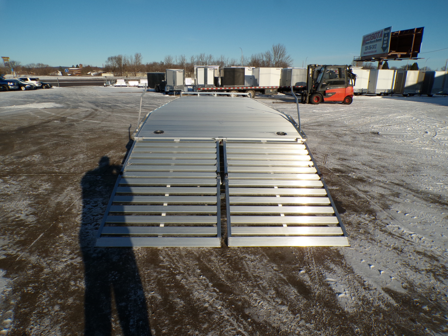 New 2027 Aluma 1022H-TA-BT Deckover Trailer