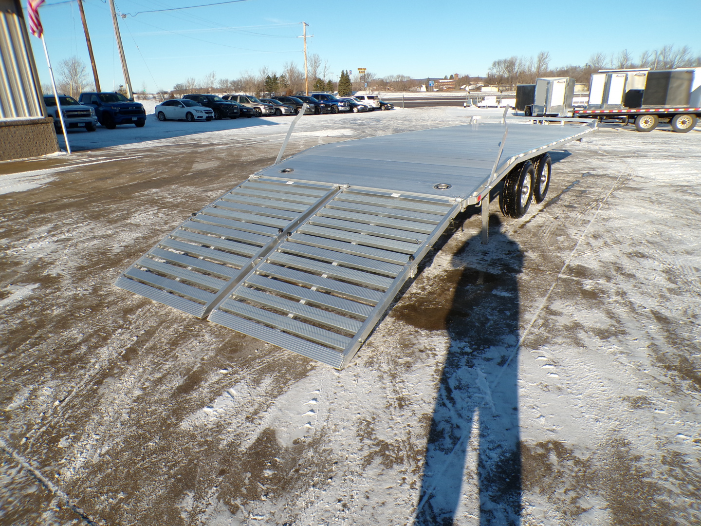 New 2027 Aluma 1022H-TA-BT Deckover Trailer