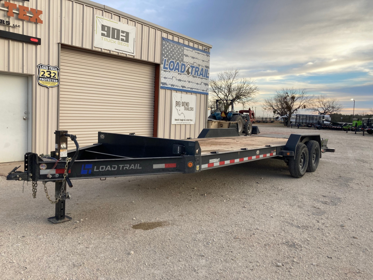 Used USED 2024 LOAD TRAIL 83" X 22' TANDEM AXLE EQUIPMENT 8" I-BEAM FRAME