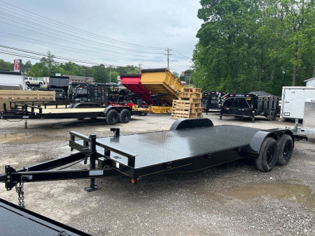 New 2026 P & T Trailers 82X20 STEEL CARHAULER 10K Utility Trailer