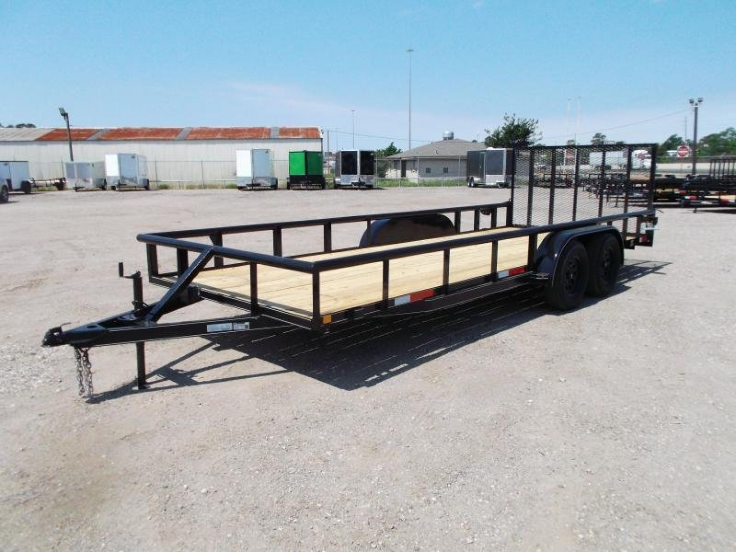 New 2026 J&C Trailers 83x20 Utility Trailer / Lowboy Trailer / 4ft Ramp Gate / Electric Brakes / Pipetop