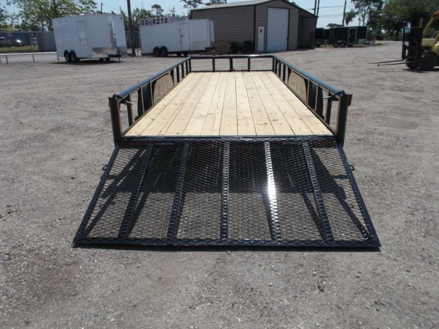 New 2026 J&C Trailers 83x20 Utility Trailer / Lowboy Trailer / 4ft Ramp Gate / Electric Brakes / Pipetop