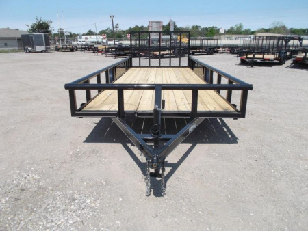 New 2026 J&C Trailers 83x20 Utility Trailer / Lowboy Trailer / 4ft Ramp Gate / Electric Brakes / Pipetop