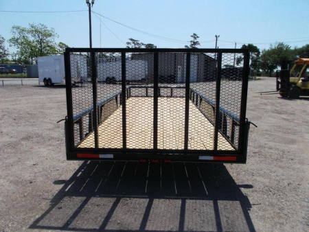 New 2026 J&C Trailers 83x20 Utility Trailer / Lowboy Trailer / 4ft Ramp Gate / Electric Brakes / Pipetop